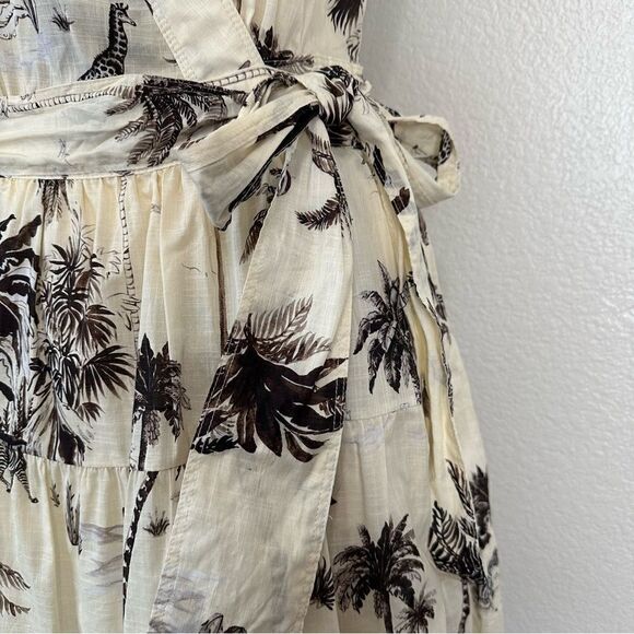 Banana Republic Stampa Wrap Mini Dress, Sz Medium - Picture 6 of 14